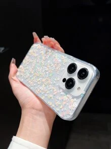 Funda de celular transparente con lentejuelas - Multicolor - Ver 3