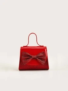 1 chiếc túi đeo chéo mini hình bướm đính sequin đáng yêu cho bé gái, ví đựng tiền xu nhỏ xinh, túi đeo chéo mini thời trang dễ phối với trang phục và phụ kiện. - Đỏ - Xem 6