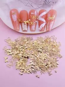 1入組混合造型美甲飾品 - 金色 - 查看 1