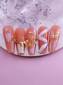 1入組混合造型美甲飾品 - 金色 - 查看 4