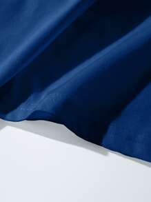 Men Cartoon Graphic Tee - Navy Blue - View 4