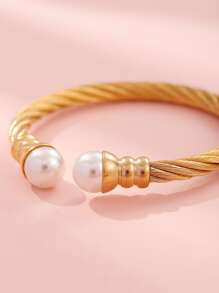 سوار أسلوب أساسي & الغلاف الجوي الموضة للنساء أسلاك الفولاذ قطعة واحدة