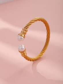 سوار أسلوب أساسي & الغلاف الجوي الموضة للنساء أسلاك الفولاذ قطعة واحدة