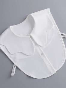 Cổ áo trang trí sò điệp Dickey - trắng - Xem 5