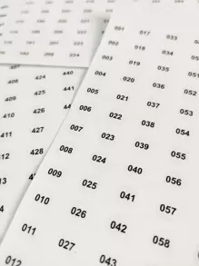 3sheets Number Pattern Nail Art Sticker Nail Stickers DIY Nails Nail Supplies - Black - View 4