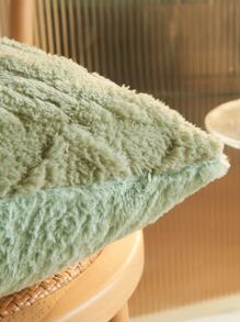 1pc Vỏ đệm mềm mịn mà không có chất làm đầy - Màu xanh Bạc hà - Xem 2