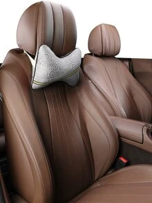 2pcs Graphic Car Neck Pillow - Grey - View 1