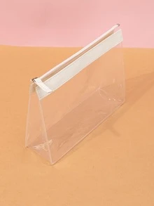 Bolsa de maquillaje transparente, organizador de maquillaje y estuche de maquillaje - Blanco - Ver 2