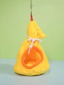 1pc Plain Hanging Hamster Bed - Yellow - View 3
