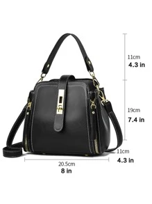 Túi đeo chéo Nữ - màu đen - Xem 5