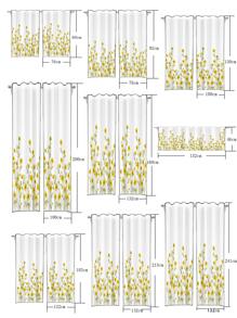 Floral Print Single Panel Curtain - Multicolor - View 5