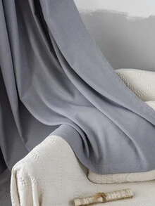 Plain Single Panel Blackout Curtain - Grey - View 5