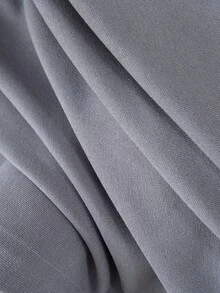 Plain Single Panel Blackout Curtain - Grey - View 7