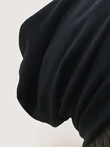1 Chiếc Mũ Len Unisex Sắt-Vòng Y2k Phong Cách Ấm Áp & Thoáng Khí & Thời Trang Thích Hợp Cho Cuộc Sống Hàng Ngày Và Các Hoạt Động Ngoài Trời - màu đen - Xem 3