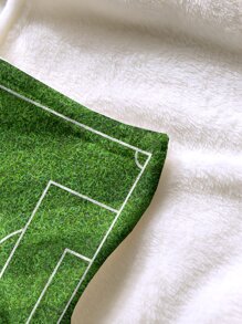 1入組足球曠野圖案毯子 - 彩色 - 查看 3
