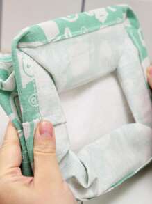 1pc Geometric Pattern Random Stationery Storage Basket - Multicolor - View 2