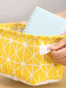 1pc Geometric Pattern Random Stationery Storage Basket - Multicolor - View 5