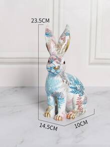 1 件兔子设计装饰工艺品最佳礼物 - 彩色 - 查看 3