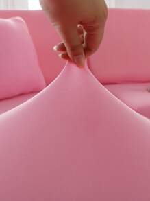 1pc Ghế sofa co giãn rắn - Hồng - Xem 2
