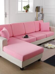 1pc Ghế sofa co giãn rắn - Hồng - Xem 3