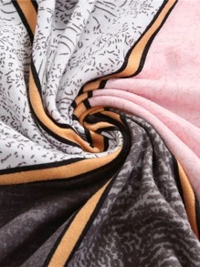 1/4 件几何数码印花椅套，简约现代四季家居餐椅椅套，可拆卸座椅保护套，适合各种场合 - 彩色 - 查看 8