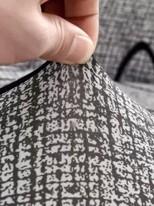 1pc Printed Elastic Sofa Cover And 1pc Non-filled Cushion Cover - Multicolor - View 2