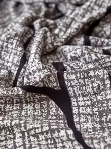 1pc Printed Elastic Sofa Cover And 1pc Non-filled Cushion Cover - Multicolor - View 8