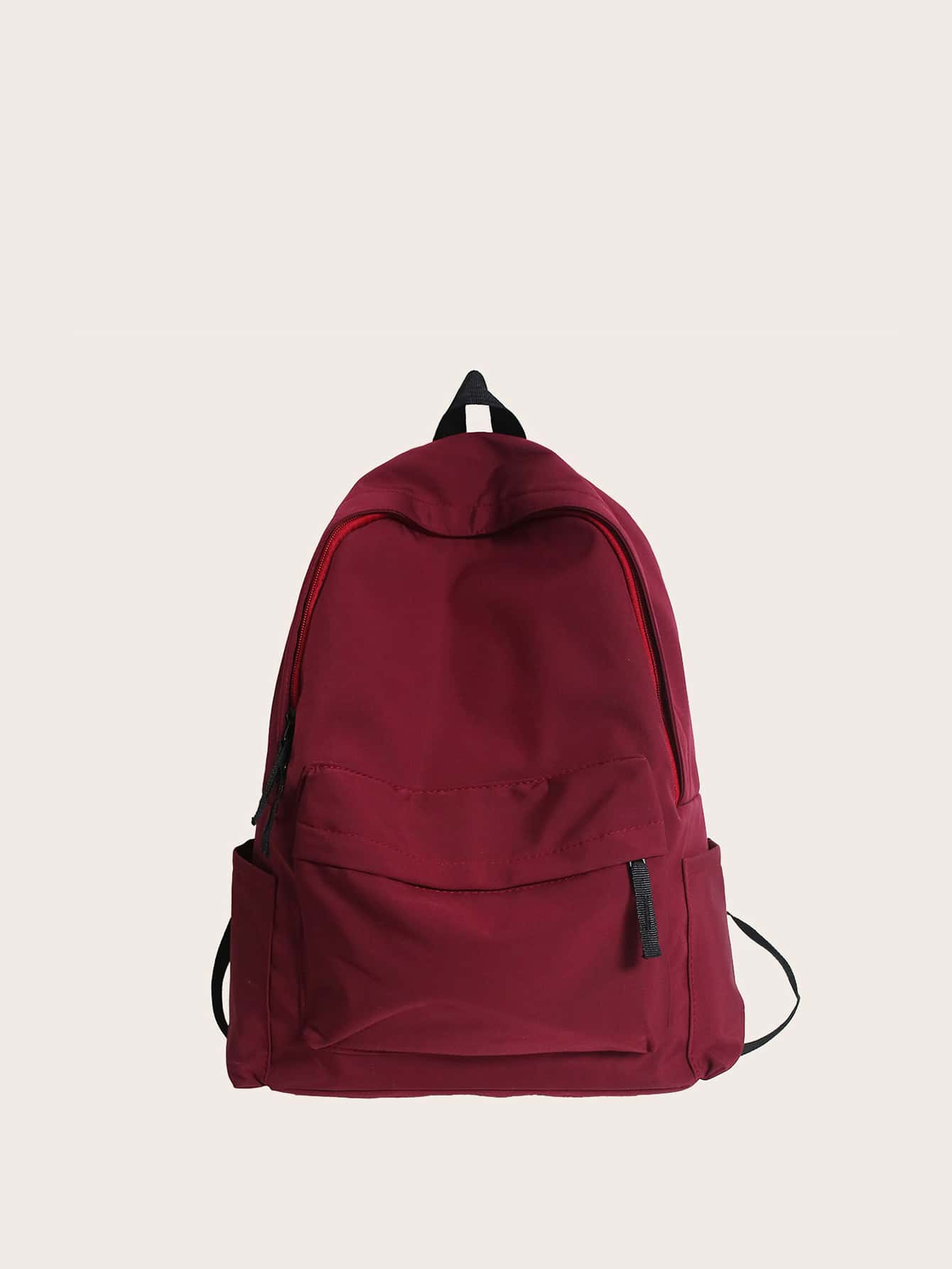 Minimalist Large Capacity Backpack School Bag For Graduate, Teen Girls, Freshman, Sophomore, Junior & Senior In College, University & High School, Perfect For Outdoors ,Travel & Back To School - Red - View 1