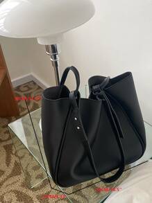 極簡風格按扣流浪包帶內袋