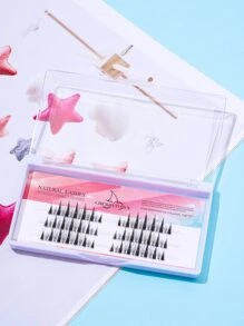 CHERRYTOWN 1box Mermaid Tail Individual False Eyelashes - Black - View 2