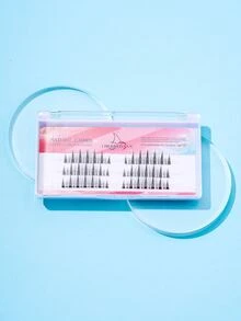 CHERRYTOWN 1box Mermaid Tail Individual False Eyelashes - Black - View 6