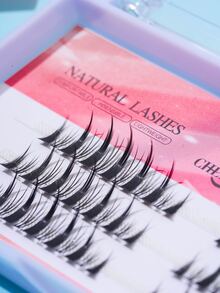 CHERRYTOWN 1box Mermaid Tail Individual False Eyelashes - Black - View 7