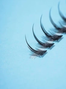 HSPM Manga Lashes, 1box Mermaid Tail Individual False Eyelashes - Black - View 3