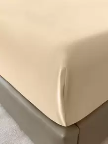 1 bộ ga trải giường màu trơn, tấm bảo vệ nệm, vỏ nệm, thiết kế túi sâu, mềm mại và thoáng khí, phù hợp với nhiều kích cỡ giường. - Màu be - Xem 3