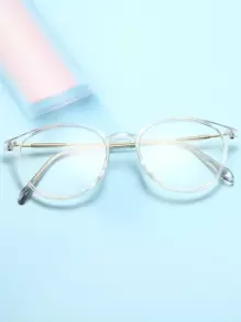 男士幾何框架眼鏡透明鏡片 - 無色 - 查看 5