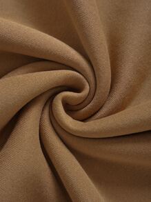 SHEIN LUNE Cartoon & Letter Graphic Thermal Lined Sweatshirt - Brown - View 6