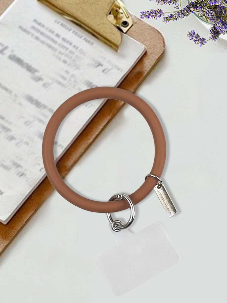 1 dây buộc điện thoại vòng tròn quyến rũ - Cà phê nâu - Xem 1