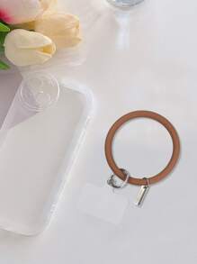 1 dây buộc điện thoại vòng tròn quyến rũ - Cà phê nâu - Xem 2