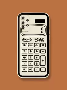 Calculator Pattern Phone Case,International Version, Not The Domestic Version - Beige - View 1