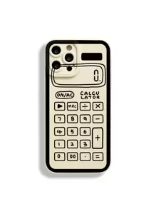 Calculator Pattern Phone Case,International Version, Not The Domestic Version - Beige - View 4