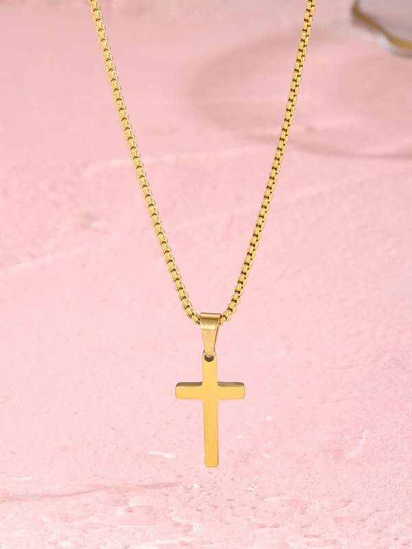 Girls Cross Pendant Necklace SHEIN USA