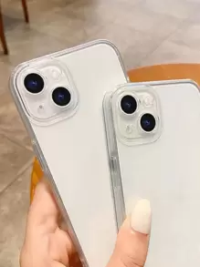 苹果基本款手机壳粉色 2 件透明手机壳适用于 11、 13、 14 Pro Max 防水防震防摔防刮