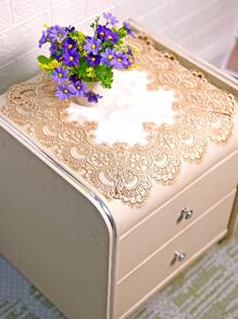 花卉刺繡床頭桌布 - 彩色 - 查看 2