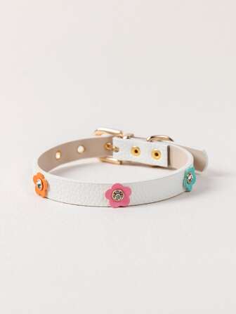 1pc Pet Flower-Decor Collar, Practical & Versatile