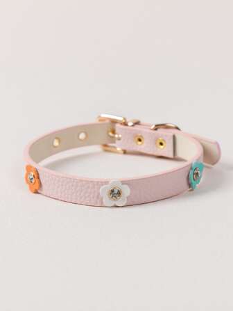 1pc Flower Decor Pet Collar