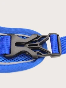 1 Set Arnés Para Pecho Y Espalda Para Mascotas, Arnés Para Gatos Y Perros De Estilo Chaleco Reflectante Y Transpirable Con Correa Adecuado Para Mascotas Pequeñas Y Medianas, Ideal Para Actividades Al Aire Libre - Azul - Ver 5