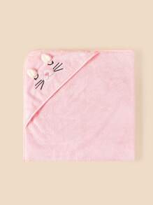 Bebé 1 pieza Manta para envolver con patrón de conejo felpa - Rosa - Ver 5