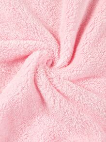 Bebé 1 pieza Manta para envolver con patrón de conejo felpa - Rosa - Ver 4