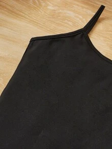 SHEIN 女孩高低下擺連帽衫和吊帶連衣裙 - 彩色 - 查看 4