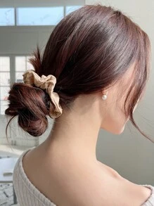 DAZY 3 chiếc dây buộc tóc đơn giản tối giản - Nhiều màu - Xem 7